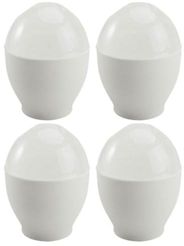 TOYANDONA 4 Pezzi Stampi per Uova al Vapore in Microonde Cuociuova senza Olio per Colazione Sana Utensili da Cucina per Cottura Vapore con Verdure e Carne Accessori Pratici per Uova Camicia