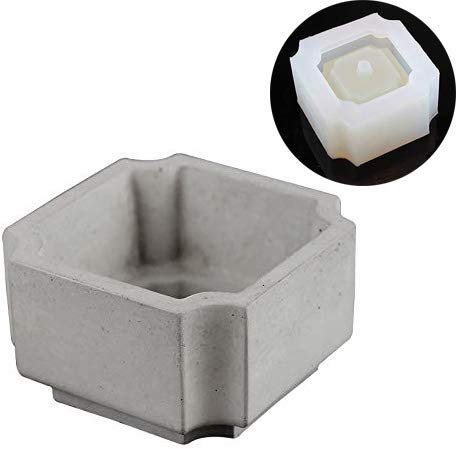 Nicole - Molde de silicona para hormigón, hecho a mano, para macetas de cemento