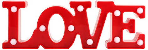 Haofy LED Marquee Letter Lights Sign, LOVE Word Decorative Lamp, Light Up Alphabet Letters for Wedding Birthday Party Christmas Home Bar Decoration (Warm White)