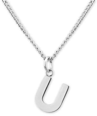 GD GOOD.designs Kette mit Buchstaben Silber - Wasserfest I hautverträgliche Halskette für Damen mit A-Z Anhänger I Initial Buchstabenkette