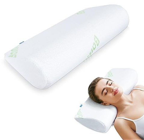 Oreiller cervical en mousse à mémoire de forme, coussin de soutien pour soulager les douleurs cervicales, oreiller de lit ergonomique pour dormir, oreiller cervical orthopédique pour le dos