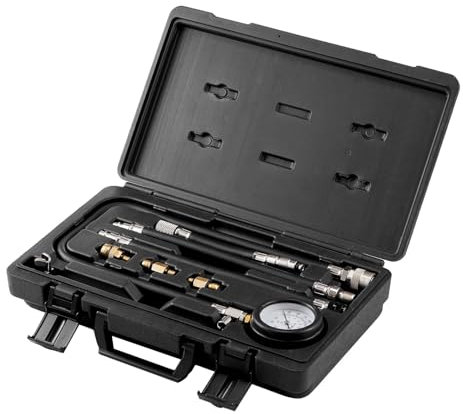 Kompatibel mit Kompressionsprüfern for Dieselmotoren, 18-teiliges Zylinderdruckprüf-Tool-Kit, Diesel-Injektor-Tester, Prüfzylinder for Lkw(For gasoline)