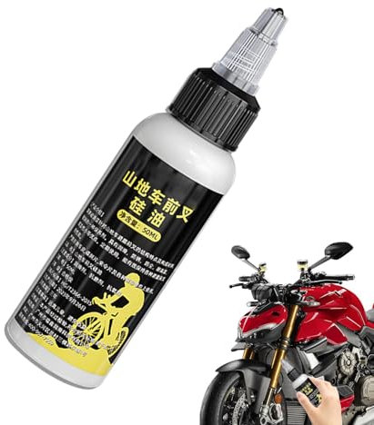 Olio lubrificante per moto, olio grasso per cicli | Olio lubrificante per forcelle Olio grasso al silicone - moto Olio di manutenzione multiuso antiruggine a lunga durata per ciclismo in mon