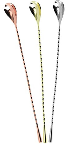 Cabilock 3piezas Cuchara para De Acero Inoxidable Cucharas para Postre De Degustación para Espresso para Cocina y Cafetería