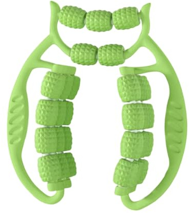 DEVNWIGMO Rodillo de Masaje Manual Circular para Piernas, Relajante Muscular para Pantorrillas, Brazos Y Hombros. Ideal para Gimnasio, Verde