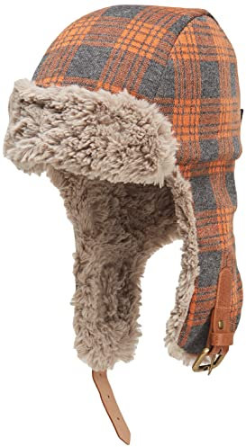 Sterntaler Baby-Jungen Fliegermütze Bigkaro Mütze, Anthrazit mel, 53