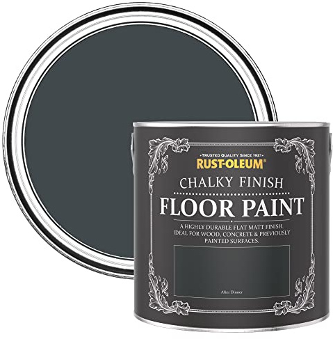 Rust-Oleum dunkelgrün strapazierfähige, kratzfeste Bodenfarbe für Holz und Beton - Abendessen 2,5 Litres