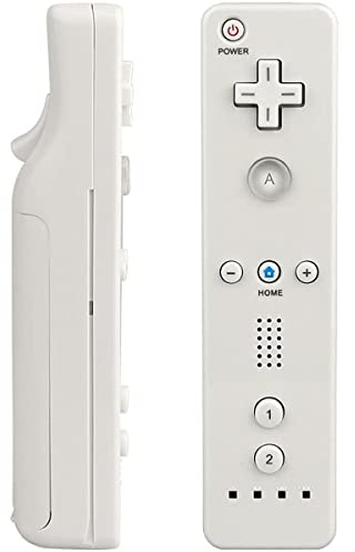 PENYUY JJN Wii Remote Controller, Wii Controllers, Replacement Remote Game Controller for Nintendo Wii/Wii U, with Silicone Case and Wrist Strap (White)
