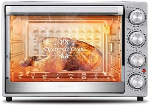 CAZARU Horno de Convección Capacidad 40 litros, Mini Horno para Pizza, Temperatura y Tiempo Ajustable hasta 60 Minutos