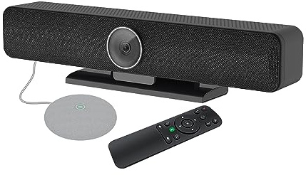 RayBit TB5 Video Conferencing System - Zoom Certificated, Ultra 4K Pro Audio and Video Conference Room Camera with 4 Microphone Arrays & Stereo Speakers, 120° Wide Angle Webcam for TV/Meeting Room