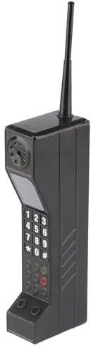 plplaaoo Retro Cell Phone,Brick Cell Phone Old Fashioned Phone 90s Phone Cell Phone Ornament Vintage Cellular Phone Model for Shooting Props Restaurant Decoration Family Decoration (Black)