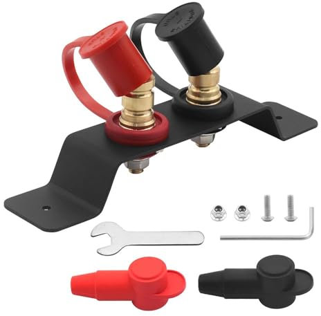 Namvo Kit de relocalisation de bornes génériques Câbles de démarrage de Batterie Support de Montage matériel pour Moteurs Yachts Véhicules Bateaux