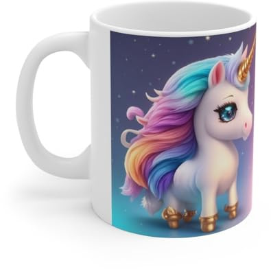 Teecustom Mug Tasse Licorne Magique - Tasse Féérique 325ml - Cadeau Fantaisie, Enfant, Fille & Amoureux de Rêves : Taille - 11oz Taille 11oz