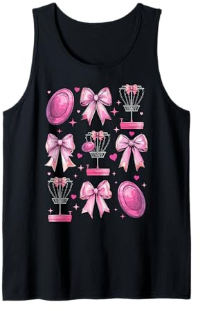 Discgolf - Cestino a disco da ragazza, motivo cocchetta, con fiocco, colore: Rosa Canotta