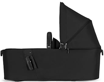 Joolz Aer2 Foldable Bassinet for Baby Stroller - Ultra-Light Bassinet with One-Hand Quick Fold - Soft Mattress - Large UPF 50+ Canopy - Perfect Baby Cot Add-on for Your Aer2 (Space Black)