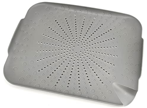 SHP Kitchen Sieve Square Grey Dishwasher Safe Polypropylene 34 x 4.5 x 27.5 cm (W x H x D)