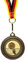 Pokal-Fabrik - Volleyball-Medaillen 10er Set Metall - Volleyballmedaille golden zum Umhängen für Siegerehrungen - Medaillen Kinder mit Deutschlandband & Emblem für Vereine & Turniere
