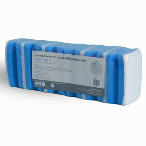 Estropajo Salvauñas Superficies Delicadas 7x9cm 6 Unidades |No Raya| Limpia y Seca| Ergonómico