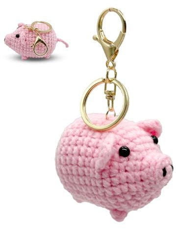 XQMMGO Pocket Hug Schwein, Positive Glücksschwein, Positive Geschenke Glücksschweinchen Schlüsselanhänge, Einschulung Geschenk, Aufmunterung Geschenke für Beste Freund Kollegen