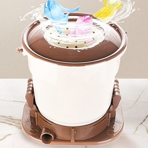 Portable Spin Dryer Mini Non-Electric Manual Laundry Drying Machine - Compact Clothes Dryer for RV's/Camping/Blackout Emergency Use