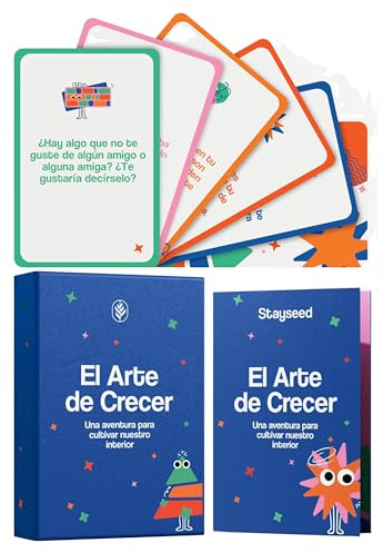 El Arte de Crecer | 60 Cartas de Emociones para Niños | Juego de Inteligencia Emocional y Desarrollo del Lenguaje | Fomenta la Comunicación y la Empatía en Familia | Juego Educativo 5+ Años
