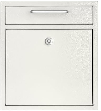 AdirOffice Wall Mount Mailbox - Mailbox with Lock and Keys- Durable Wall Mounted Locking Mailbox and Cash Drop Box for House, Apartments and Bussiness After Hours Deposits