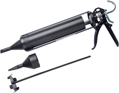 MAURER PISTOLA PER COLLANO CALDA 900ML - FOGATURE STUCCO MALTE, NERO, TRIGGER