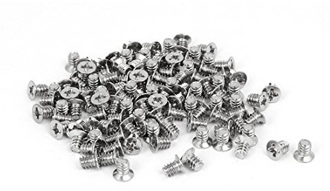uxcell Computer PC Case 3.5-inch HDD 6#-32 Flat Phillips Head Hard Drive Screw 100pcs