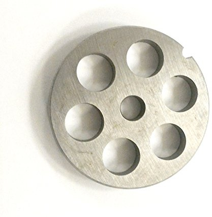 TRE SPADE PIASTRA INOX CON FORI DIAMETRO 16mm PER TRITACARNE TC-10/12