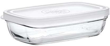 Duralex – plato para mantequilla con tapa de cristal 15 cm único claro cristal