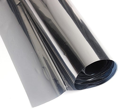 Tutoy Finestra Riflettente Film in Un Modo Specchio Film Solar Silver-50cm x 2m