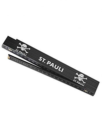 FC St. Pauli Zollstock, Gliedermaßstab Totenkopf - Plus Aufkleber Wir lieben Fußball