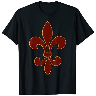 Lilien-Lilien-Symbol, New Orleans und Mardi Gras Fans T-Shirt