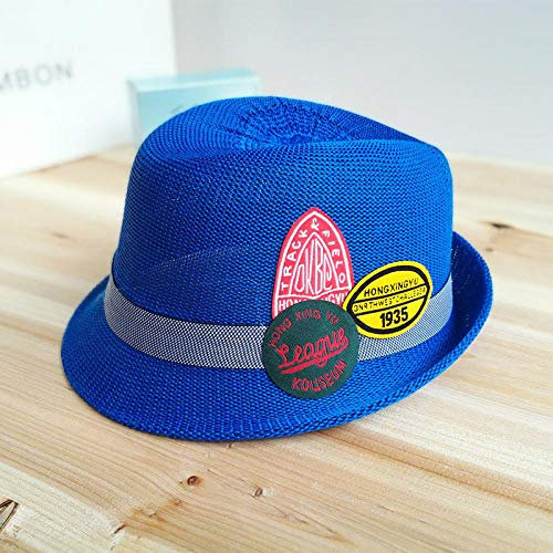 BQMLKF Jazz Chapeau Chapeau De Paille pour Enfants Plage Bébé Parasol Bord De Mer Patch Mignon Chapeau De Jazz @ 1