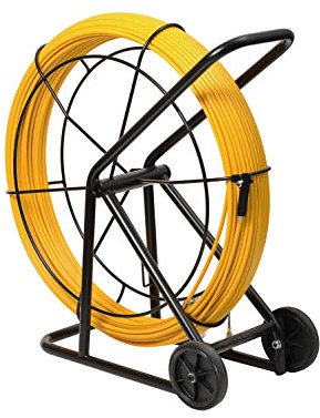 Anguila | Pasacable Industrial | Fibra de Vidrio + Propileno | Terminales Intercambiables | Contenedor VH800 | Color Amarillo | Diámetro 9mm | 120 metros