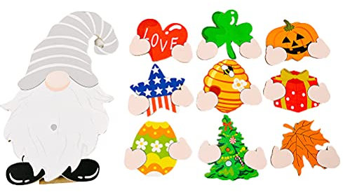 SOIMISS 1satz GNOME Dekoration Mit Wechselbaren Festtags-Accessoires Für Weihnachten Und Unabhängigkeitstag Rustikales Tischornament Für Festliche