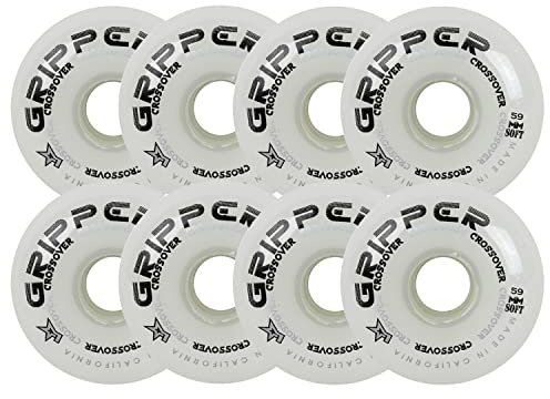 Labeda Rollhockey-Räder, Crossover-Set, 8 Stück, Farbe und Größe wählbar