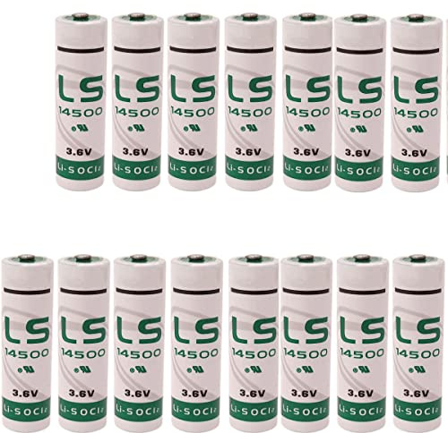 zoyfayl LS14500 3.6V AA Battery, Water Electricity Meter PLC Facility Equipment Spare Generic Battery Replacement for TL-5104, TL-5104/S, TL4903, TL4903S (15 Pack Battery)