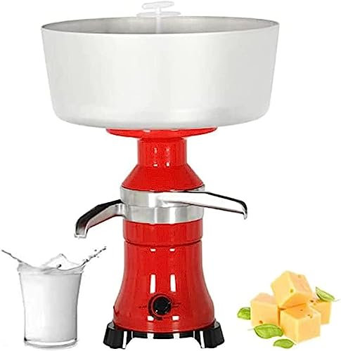 HACSYP Separatore di Panna, separatore centrifugo for Latte Elettrico 80L/H, separatore di frappè al Burro di Crema, for Uso caseario Domestico