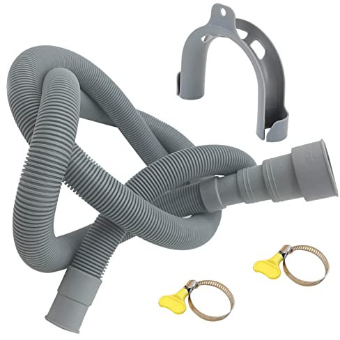 Sloane Washing Machine Drain Hose | Thickened Dishwasher Drain Hose Replacement | Corrugated and Flexible Washer Hoses with U-Shaped Hook for Easy Installation