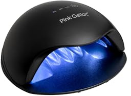 Rosa Gellac Nagellamp Zwart - UV-lampa sätter automatisk timer - Nagellak Droger Hoge kwaliteit Led-licht - UV-nagellamp Makkelijk i Gebruik - UV-lampa Nagel