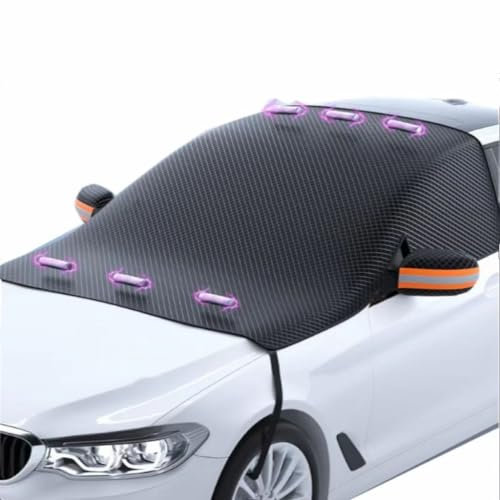 MARUE Frontscheibenabdeckung Winter für Citroen Berlingo (5 Sitze) 2018 2019 2020 2021 2022 2023 2024, Fenster gegen Schnee, Frost, UV-Schutz Eisschutzfolien Auto Zubehör