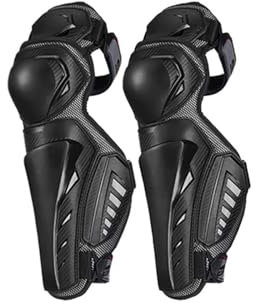 Yoeoefuo Kniepolster Kniekissen Motorrad Kniematte Unisex Anti-Fall Motorrad Reiten Knieschützer Winddicht Warm Anti-Fall Schutzausrüstung Knieschoner Protektoren Set Für Motocross ATV Mountainbike