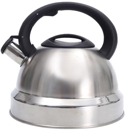 Amosfun Pfeifender Teekessel Aus Edelstahl 3l Für Induktionsherde Und Gasherde Mit Ergonomischem Griff Und Hohem Fassungsvermögen