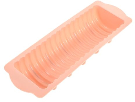 Mikinona 2pcs Silicone Baking Molds Loaf Pan Hot Dog Forms DIY Cake Bread Molds for Baking Pan Use Random Color