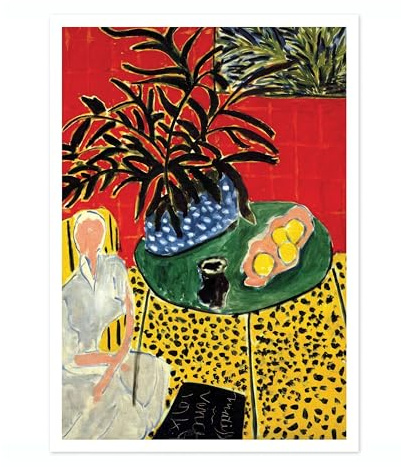 Interior With Black Fern Henri Matisse Poster. Classic Art Painting Print, Art Exhibition Neutral Wall Art, Modern Minimalist Home Decor Picture, Archival Matte, 50x70cm (Print Only) - 50x70cm