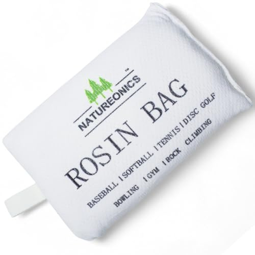 Natureonics Kolophonium-Tasche für verbesserte Griffigkeit, Baseball, Softball, Tennis, Discgolf, Bowling, Fitnessstudio, Klettern, 150 g, Weiß, 13 x 8,6 cm