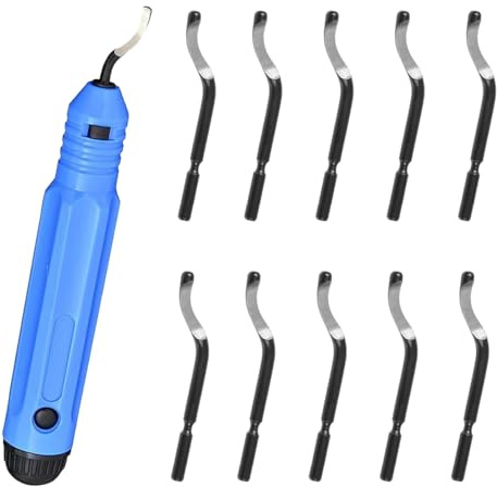 Kit de herramientas de desbarbado de 11 piezas, herramientas manuales duraderas para metal, tuberías y plástico, ideal para bricolaje y uso profesional