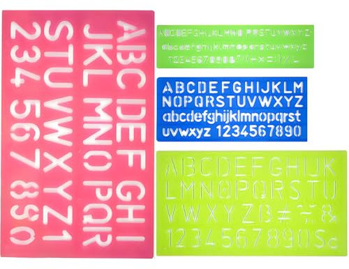 Schablonen Buchstaben Buchstabenschablonen Klein Zufällige Farbe Zeichenschablone Buchstaben Zahlen Schablone Groß für DIY