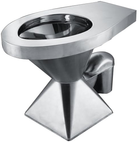 WXXSHGDW WXXZCE Inodoro Completo Inodoro con Chorro de Agua, Inodoro de Una Pieza de Acero Inoxidable 304, Instalación en Piso, para Vehículos Recreativos, Barcos, Hospitales, Hoteles